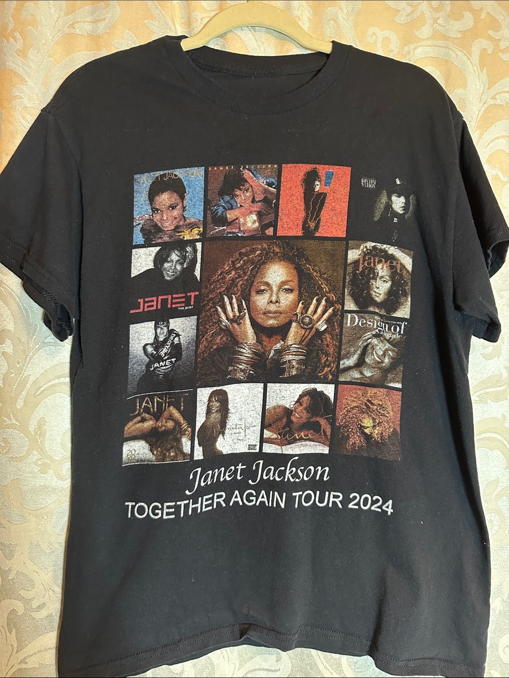 Janet Jackson Together Again Tour 2024 Graphic Tee - Black